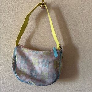 Piero Guidi Pastel Checkered Shoulder Bag